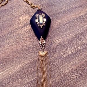 Alexis Bittar black lucite pendant